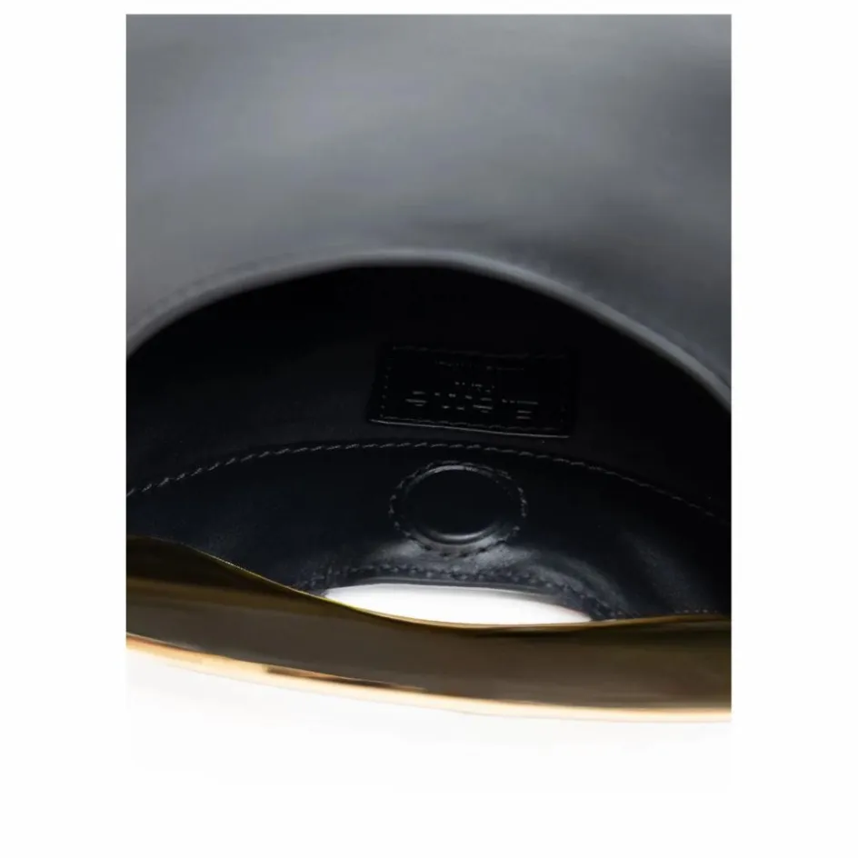 Sale Elleme Sac Mini Boomerang Cuir | Noir