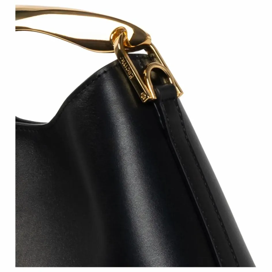 Sale Elleme Sac Mini Boomerang Cuir | Noir