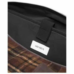 Femme Les Deux Sacs Weeks Ends|Sacs Week-End*Sac Wesam Check Weekender Laine Carreaux |