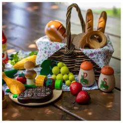 Outlet Erzi Salière et poivrier à jouer en bois Multicolore