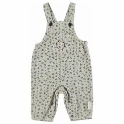 Discount Piupiuchick Salopette Fleurie Bébé | Gris clair