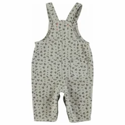 Discount Piupiuchick Salopette Fleurie Bébé | Gris clair