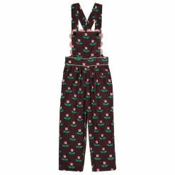Best Hello Simone Salopette Noisette Fleurie | Marron