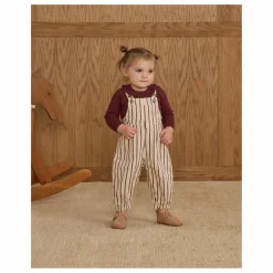 Sale Rylee + Cru Salopette Vintage Rayures | Ecru