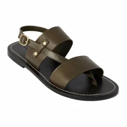 Outlet Soeur Sandales Amazonia Cuir | Vert kaki
