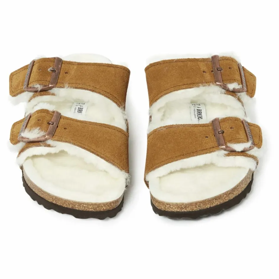BIRKENSTOCK Sandales Arizona Fur Cuir Suede - Collection Adulte ||Femme Sandales, Espadrilles