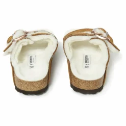 BIRKENSTOCK Sandales Arizona Fur Cuir Suede - Collection Adulte ||Femme Sandales, Espadrilles