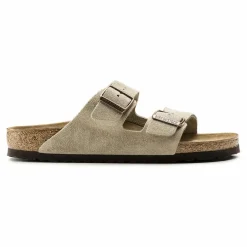 Discount BIRKENSTOCK Sandales Arizona SFB Cuir Suede - Collection Adulte | Taupe