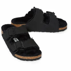 Hot BIRKENSTOCK Sandales Arizona Shearling - Collection Adulte | Noir