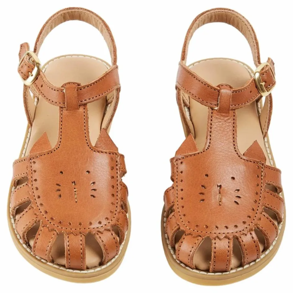 Enfant Emile et Ida Sandales, Espadrilles|Sandales, Nu-Pieds*Sandales Chat Cuir |