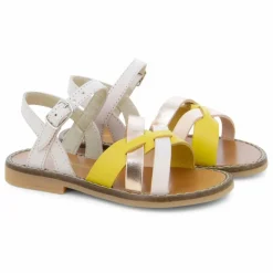 Discount Tartine et Chocolat Sandales Cross | Ecru