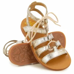 Outlet Pom d'Api Sandales Plagette Guily Strap | Doré