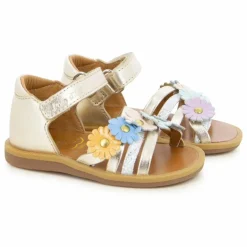 Sale Pom d'Api Sandales Poppy Multi Flo | Doré