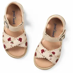Discount Petit Nord Sandales Scratchs Pommes - Collection Uniqua | Crème