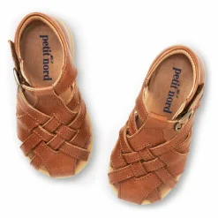 Hot Petit Nord Sandales Scratchs Starter Diamond | Cognac