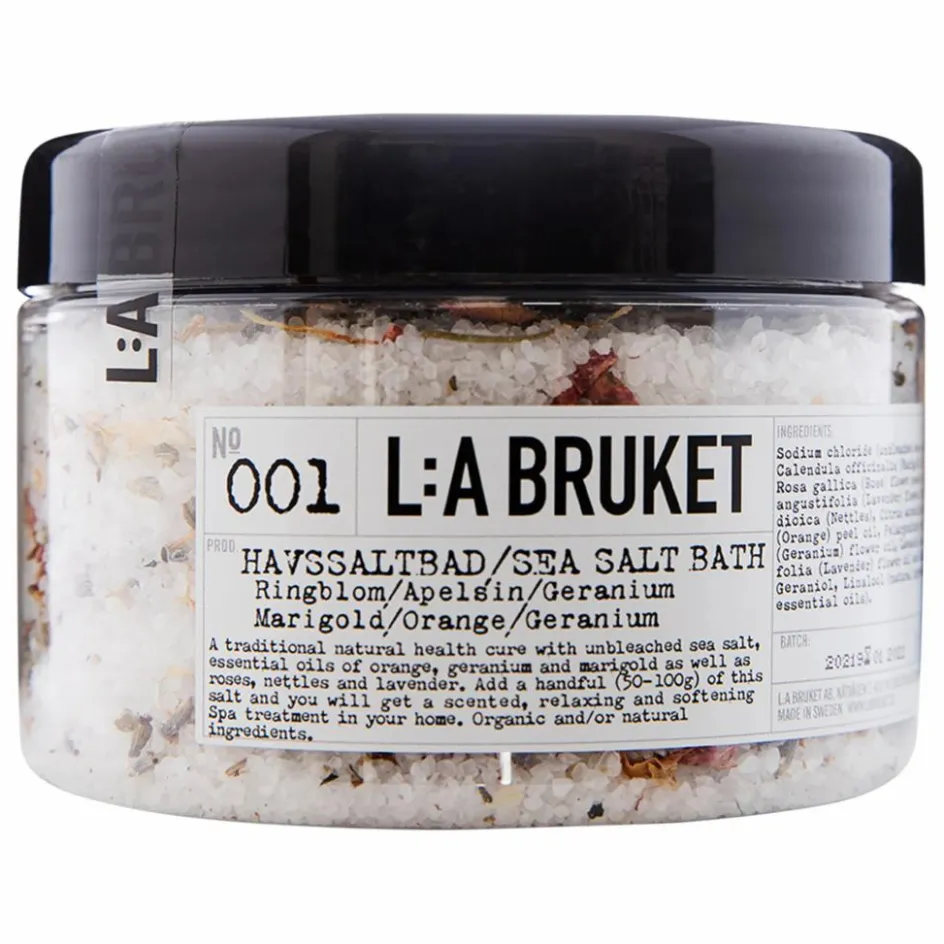 Discount L:A BRUKET Sel pour le bain Souci Orange Géranium 001 - 450 g Non teinté