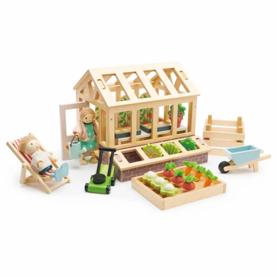 Best Tender Leaf Toys Serre en bois et ses accessoires Multicolore