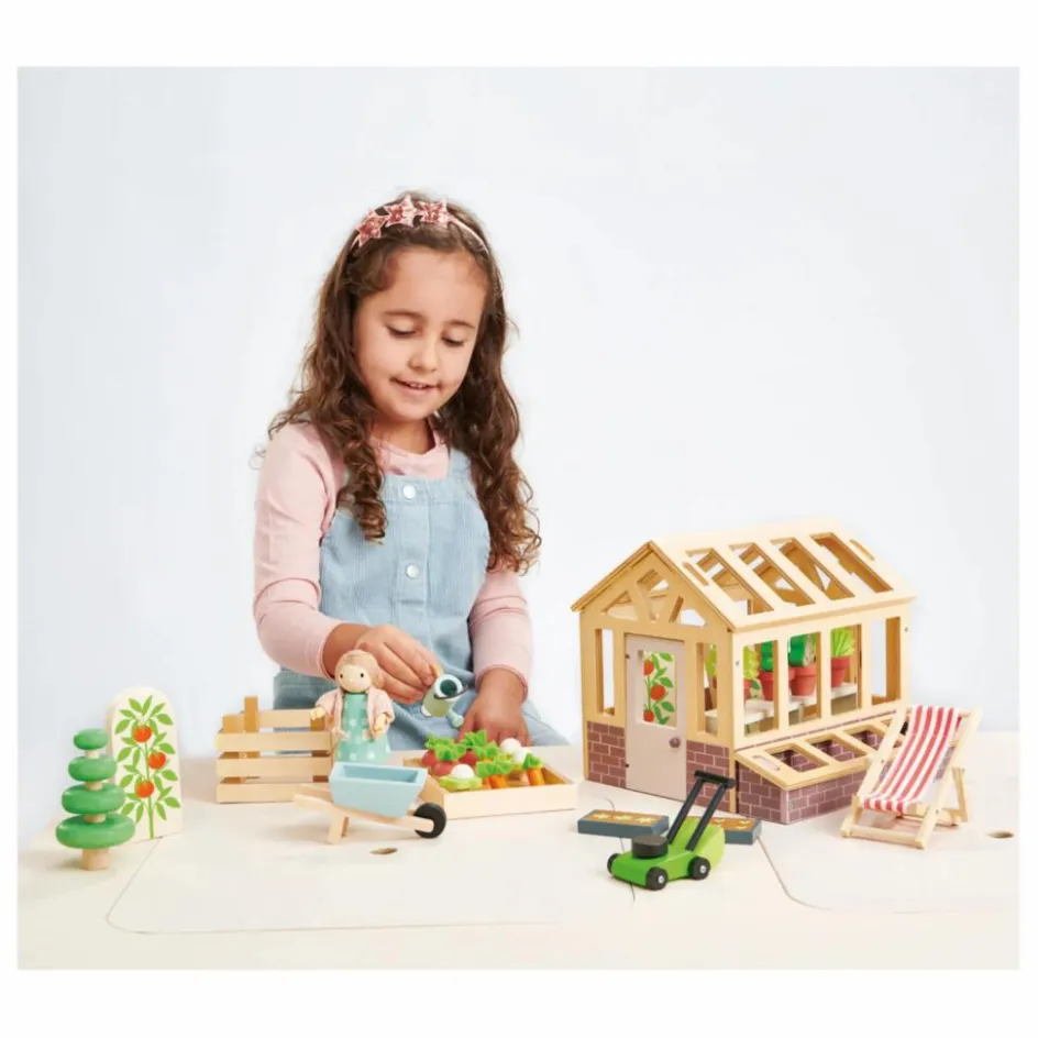 Best Tender Leaf Toys Serre en bois et ses accessoires Multicolore