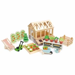 Best Tender Leaf Toys Serre en bois et ses accessoires Multicolore