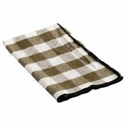 Online Maison de Vacances Serviette Bourdon noir toile mimi | Vichy Kaki