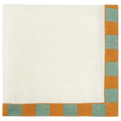 Tressé Linge De Table|Art De La Table*Serviette de table Damier en lin |