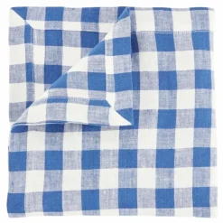 Gabrielle Paris Linge De Table|Art De La Table*Serviette de table en lin lavé Vichy |