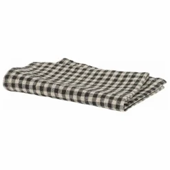 Hot Haomy Serviette de table vichy Piana II | Charbon