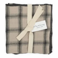 Le Monde Sauvage Linge De Table|Art De La Table*Serviettes de table Highlands en lin lavé - Set de 4 |