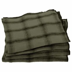 Le Monde Sauvage Serviettes de table Highlands en lin lavé - Set de 4 || Linge De Table|Art De La Table