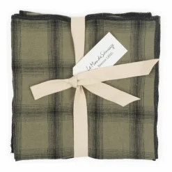 Le Monde Sauvage Serviettes de table Highlands en lin lavé - Set de 4 || Linge De Table|Art De La Table
