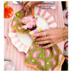 Anna + Nina Serviettes de table Paisley - Set de 2| Linge De Table|Art De La Table