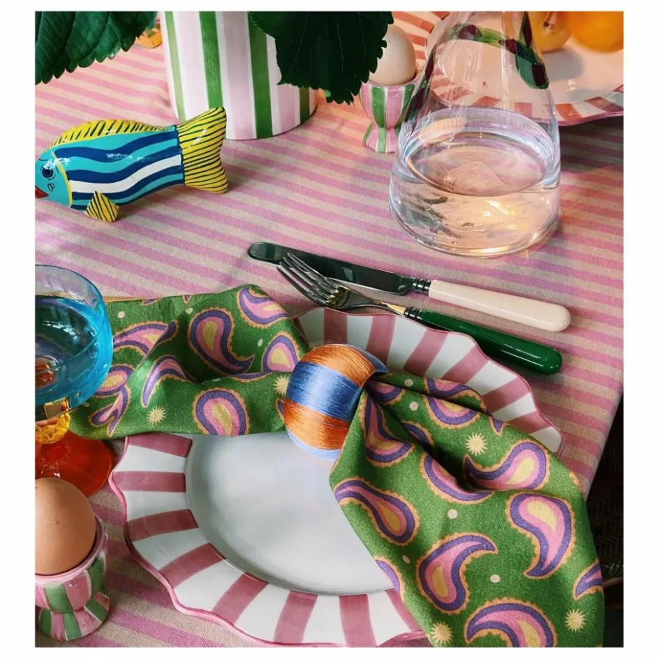 Anna + Nina Serviettes de table Paisley - Set de 2| Linge De Table|Art De La Table