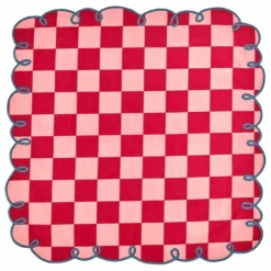 Discount Bitossi Serviettes de table vichy Dama Rosa - Set de 2 | Rouge