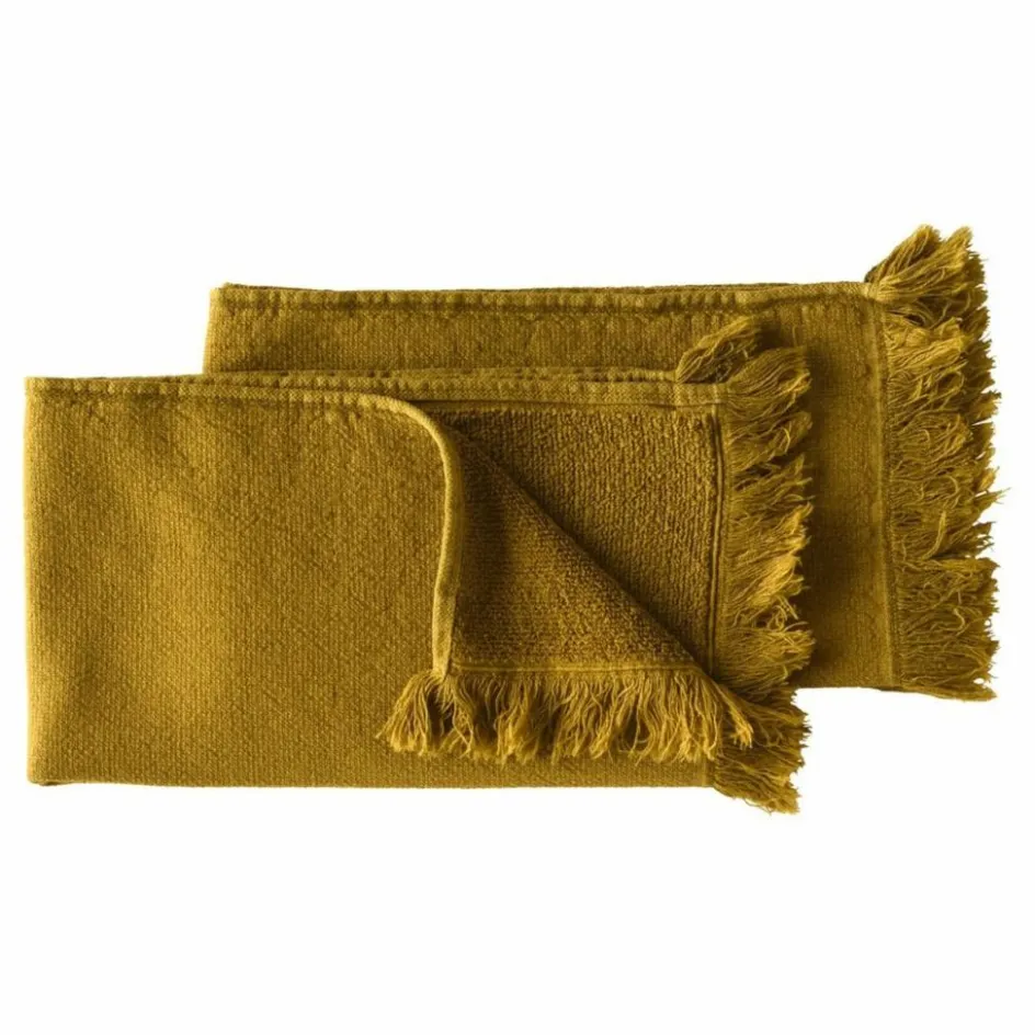 La cerise sur le gâteau Serviettes d'invité en coton bio Luna - Set de 2 || Linge De Bain