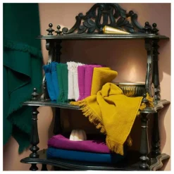 La cerise sur le gâteau Serviettes d'invité en coton bio Luna - Set de 2 || Linge De Bain