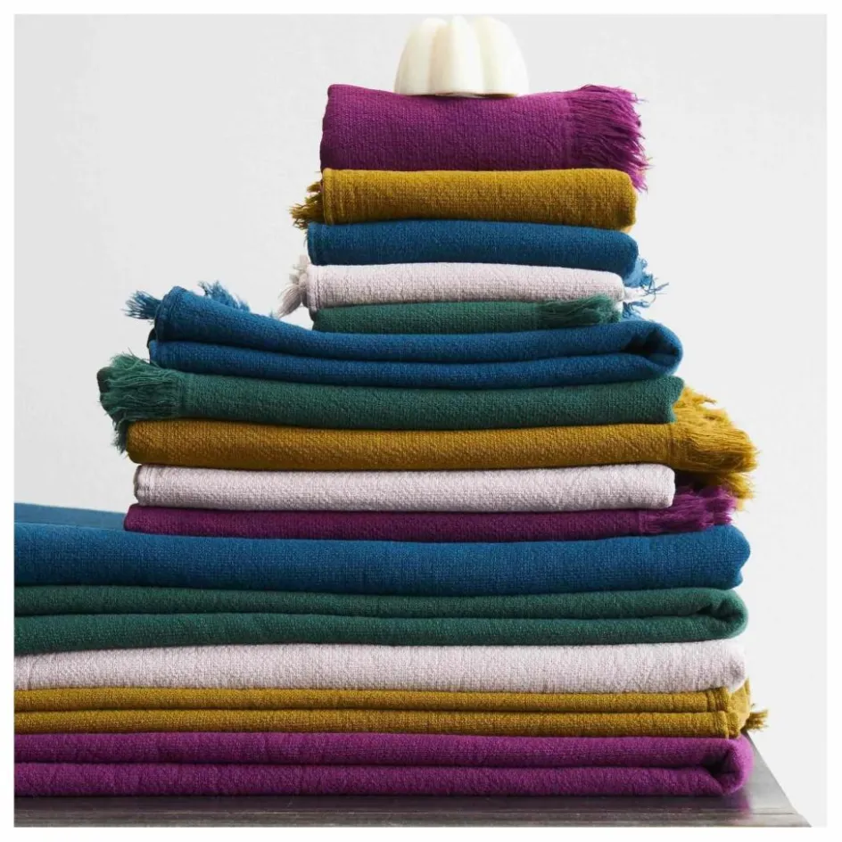 La cerise sur le gâteau Serviettes d'invité en coton bio Luna - Set de 2 || Linge De Bain