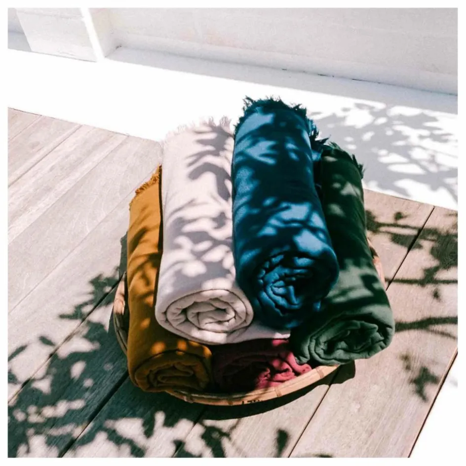 La cerise sur le gâteau Serviettes d'invité en coton bio Luna - Set de 2 || Linge De Bain