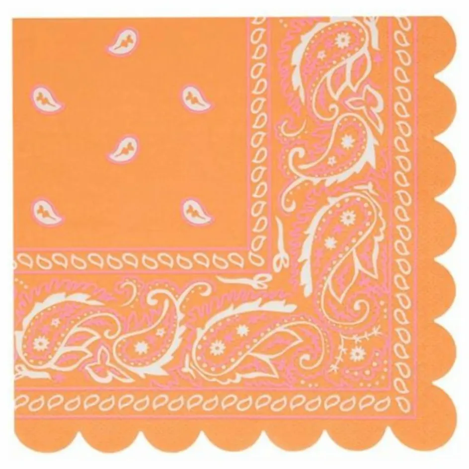 Clearance Meri Meri Serviettes en papier Western - Set de 16 Multicolore