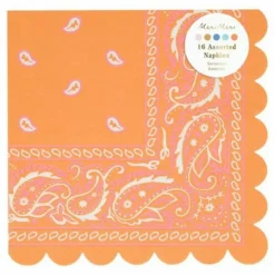 Clearance Meri Meri Serviettes en papier Western - Set de 16 Multicolore