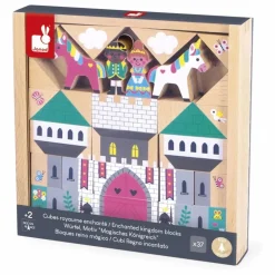 Set de cubes en bois Royaume enchanté - Cross Roads Jouets D'Éveil