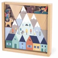 Janod Jouets D'Éveil*Set de cubes en bois Vallée blanche - Cross Roads