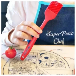 Superpetit Set de table avec recette - Kit Pizza Rouge