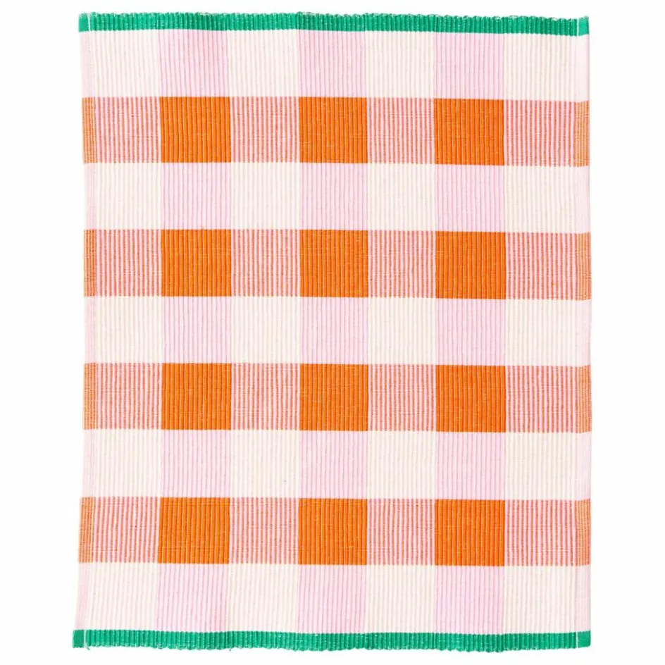 Outlet Tarta Gelatina Set de table en coton bio | Orange