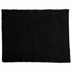 Outlet Haomy Set de table en lin California | Noir