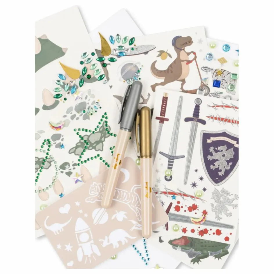 Online Set de tatouages temporaires et bijoux pour le visage | Enfant Soins Du Corps|Soins Du Corps