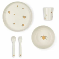 Konges Sløjd Set repas Lemon ||Enfant Vaisselle Enfant
