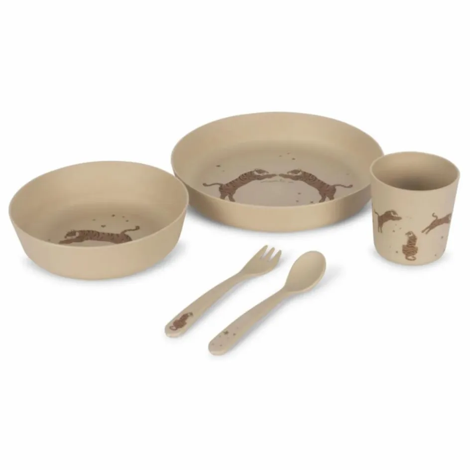 New Konges Sløjd Set vaisselle en PLA Tiger | Sable