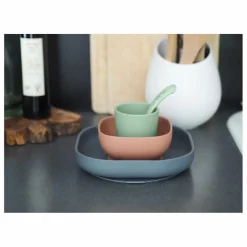 Béaba Set vaisselle silicone 4 pièces || Premiers Repas|Puériculture