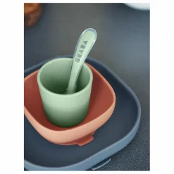 Béaba Set vaisselle silicone 4 pièces || Premiers Repas|Puériculture