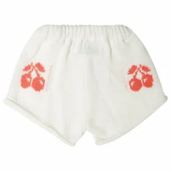 Clearance Tocoto Vintage Short Cerises Maille | Blanc